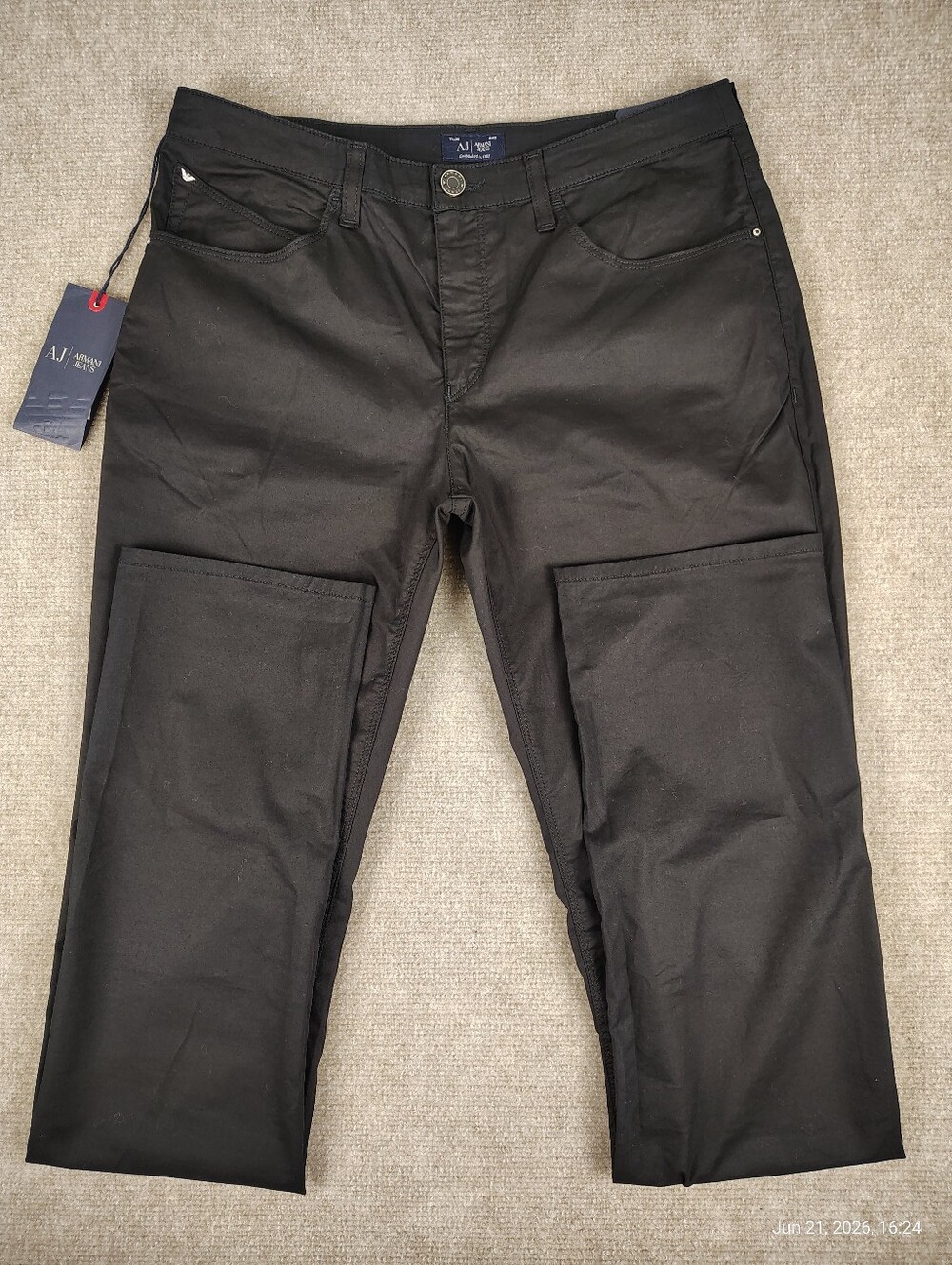 Women's ARMANI JEANS Magnolia Regular Fit Black Jeans Sz 30W & 31W